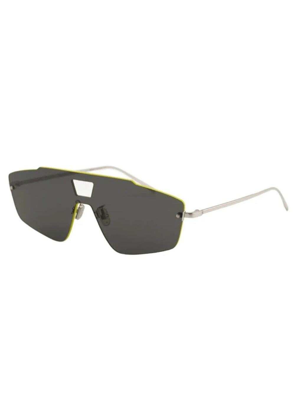 NEW!! Berluti BL40019U 16D Aviator Shield Sunglasses in Grey Authentic